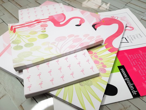 cutienotes - 3er Package "happy flamingo"