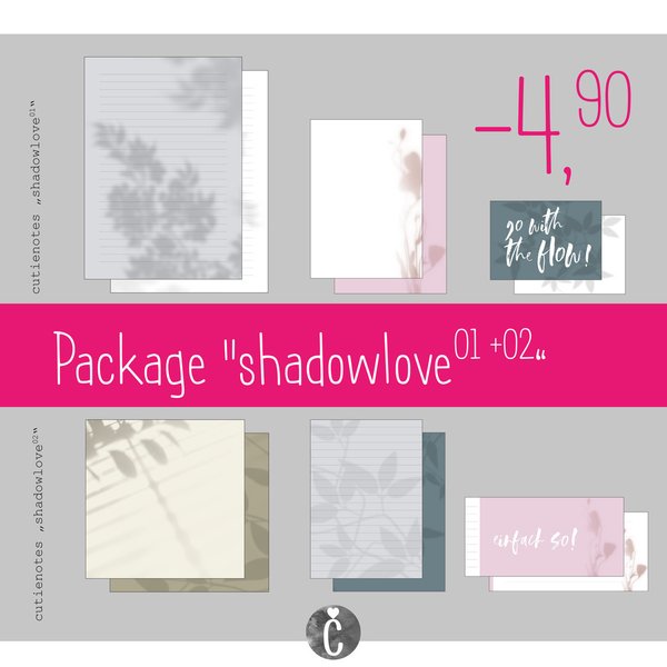 cutienotes - 3er Package "shadowlove"