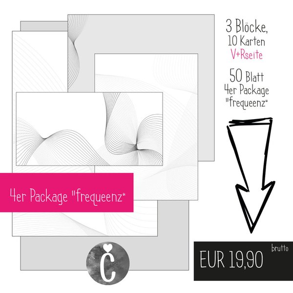 cutienotes - 4er Package "frequeenz"