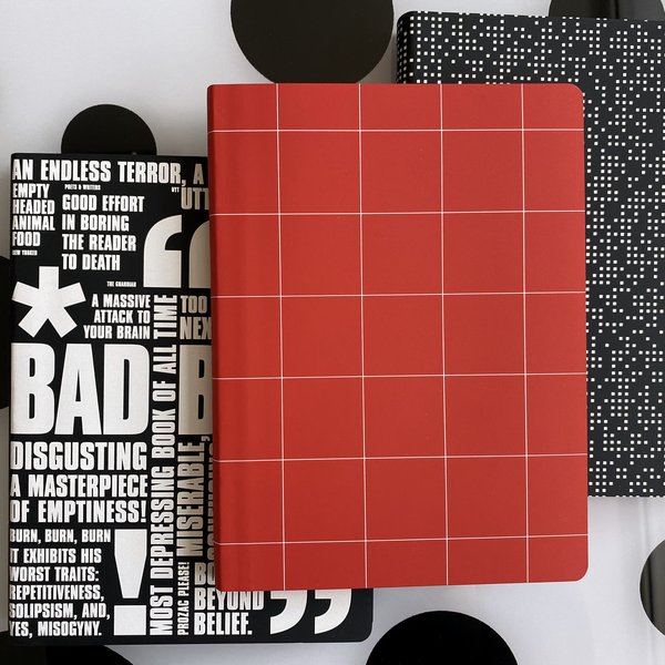 nuuna by brandbook - Design Notebook Graphic L Light - Break The Grid Red